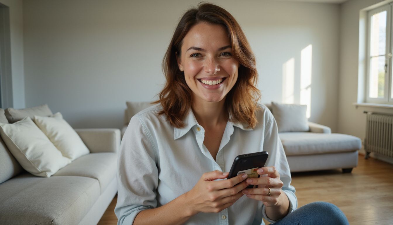 A woman in her 30s using a sportsbook app on her smartphone. A woman in her 30s using a sportsbook app on her smartphone.
