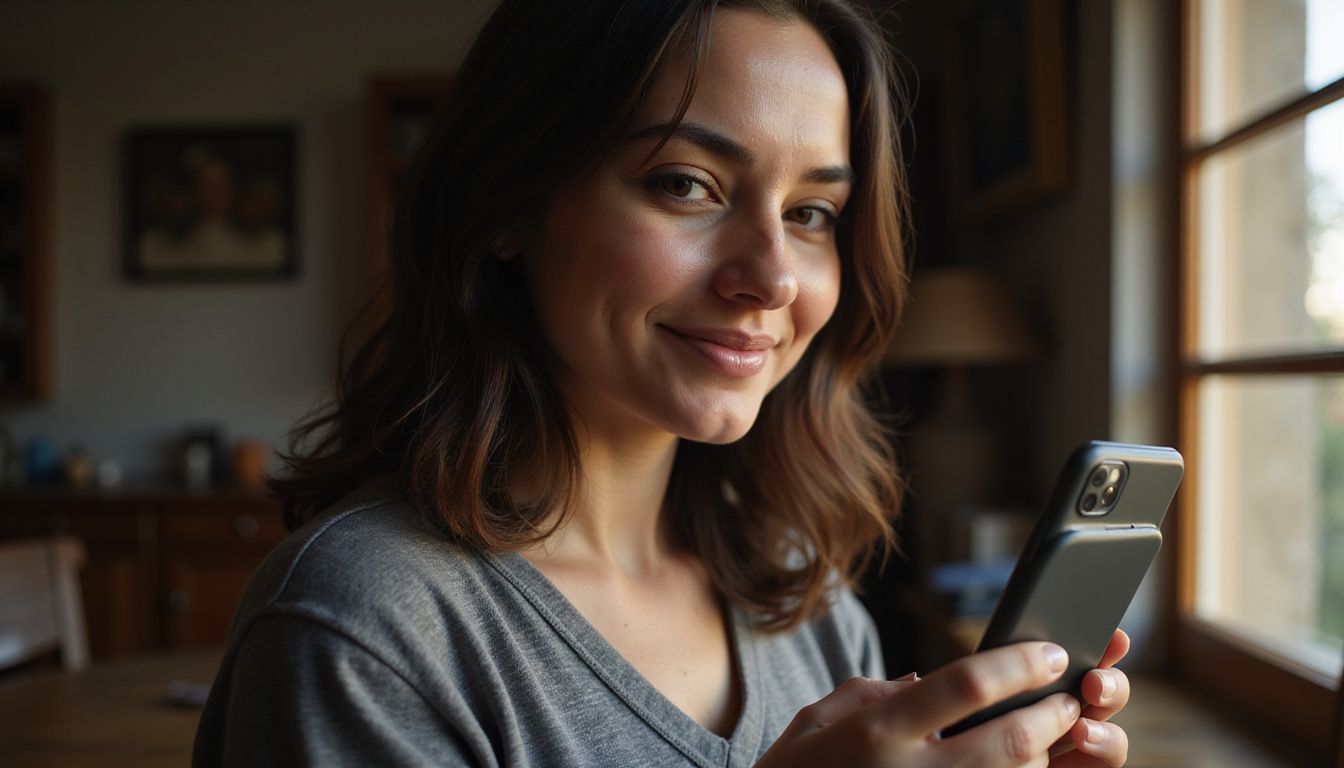 A woman in her 30s with natural features and a gentle smile. A woman in her 30s with natural features and a gentle smile.